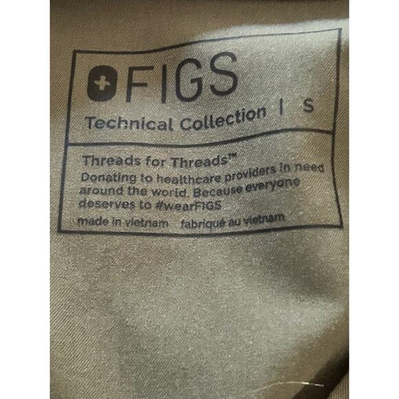 FIGS Technical Collection Scrub Top – Sage Green – Size S - Picture 5 of 6